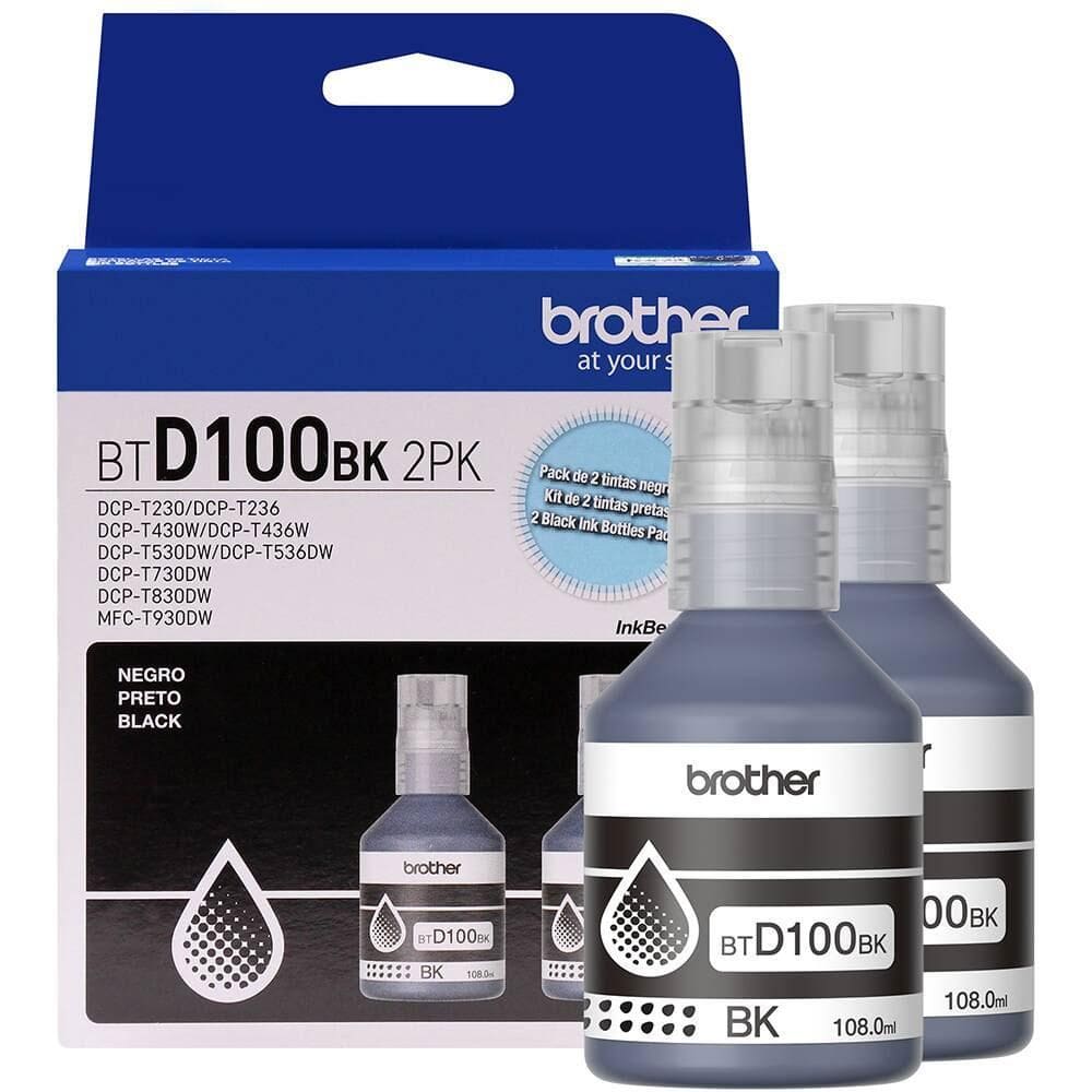 Kit garrafa de tinta Brother InkBenefit Tank Preto c/2uni