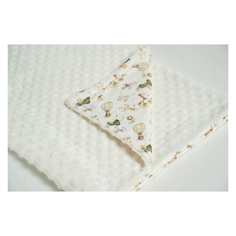 Cobertor Hug Fleece Dots Fun Linha Big Friends Branco