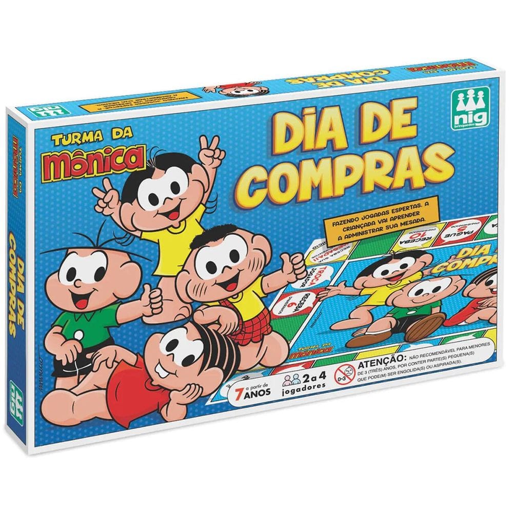 Jogo De Tabuleiro Dia De Compras Turma Da Mônica - Nig 0760