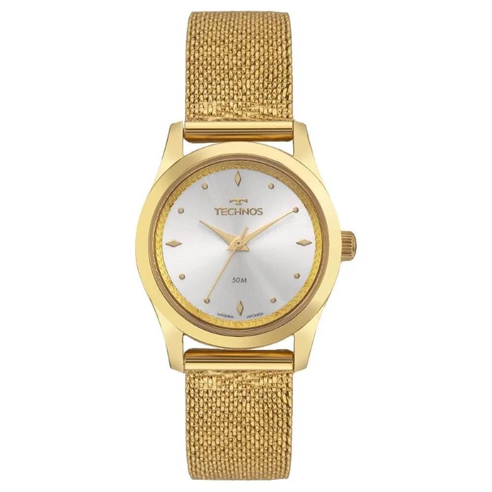 Relógio Technos Feminino Ref: 2035ndy/1k Fashion Mesh Dourado