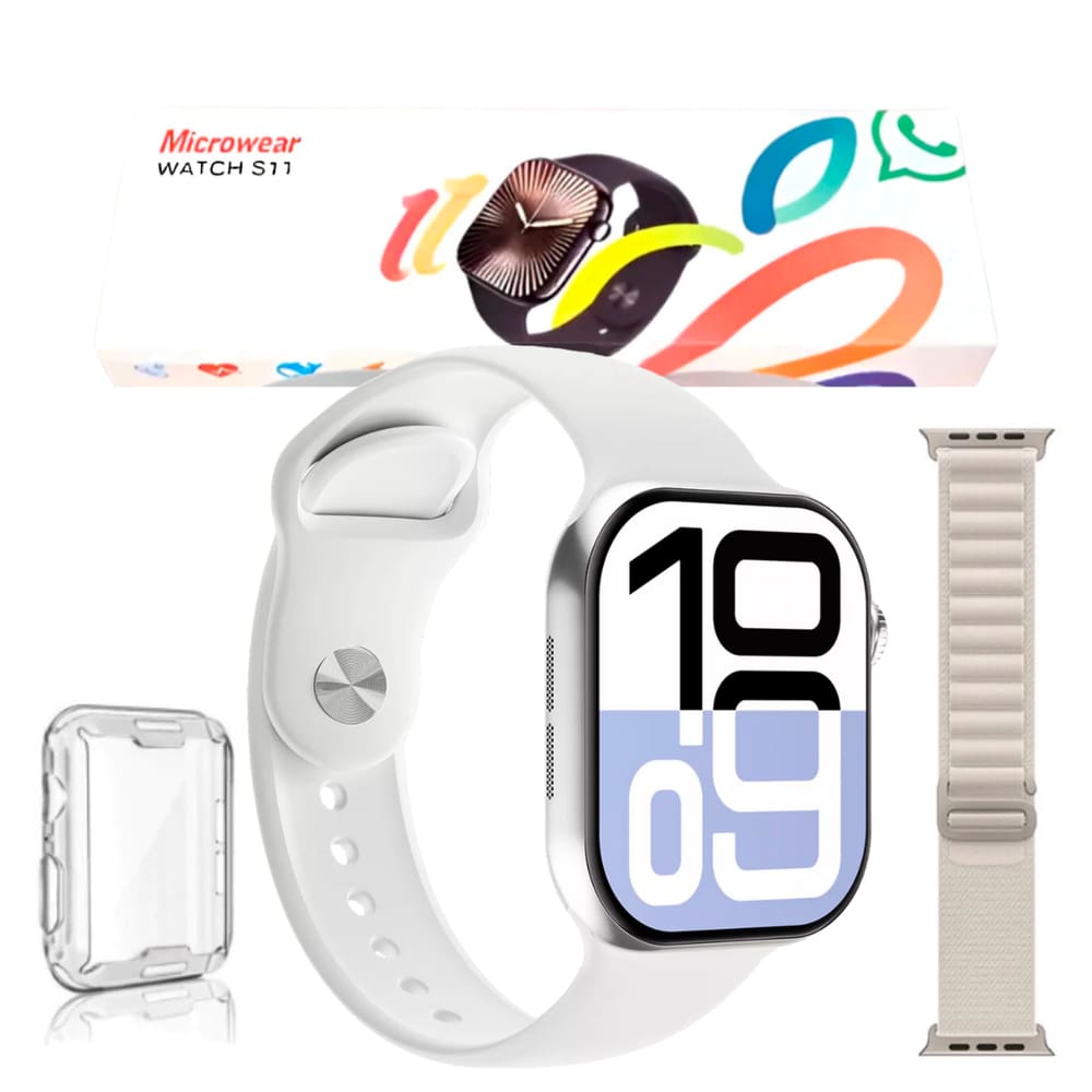 Relógio Smartwatch S11 Serie 11 Whatsapp Chatgpt Amoled Nfc