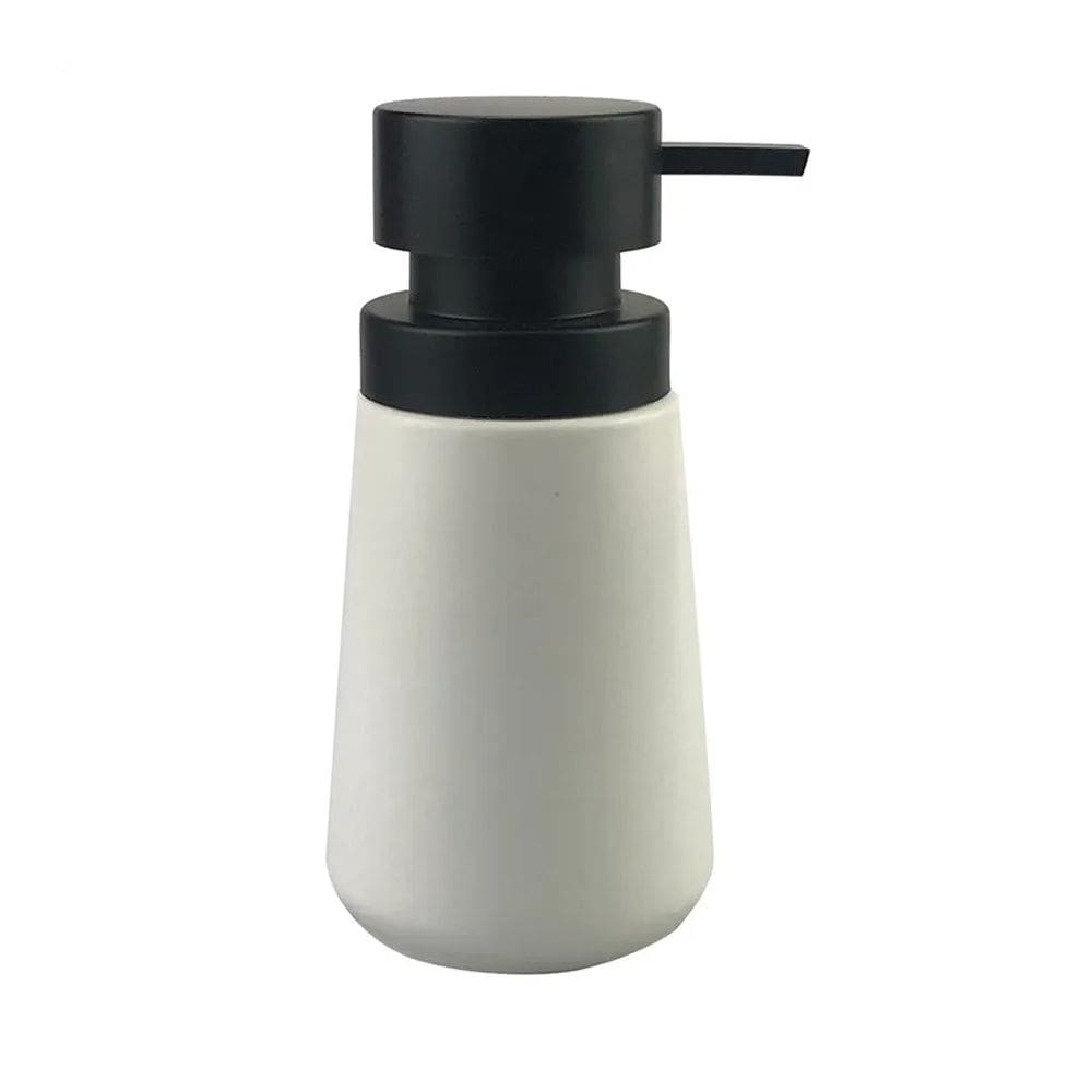 Porta Sabonete Liquido de Porcelana Branco 16cm ZO0012 BTC