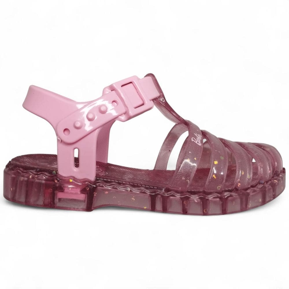 Sandalia Infantil Menina Barbie Duo Glitter Borracha 22459