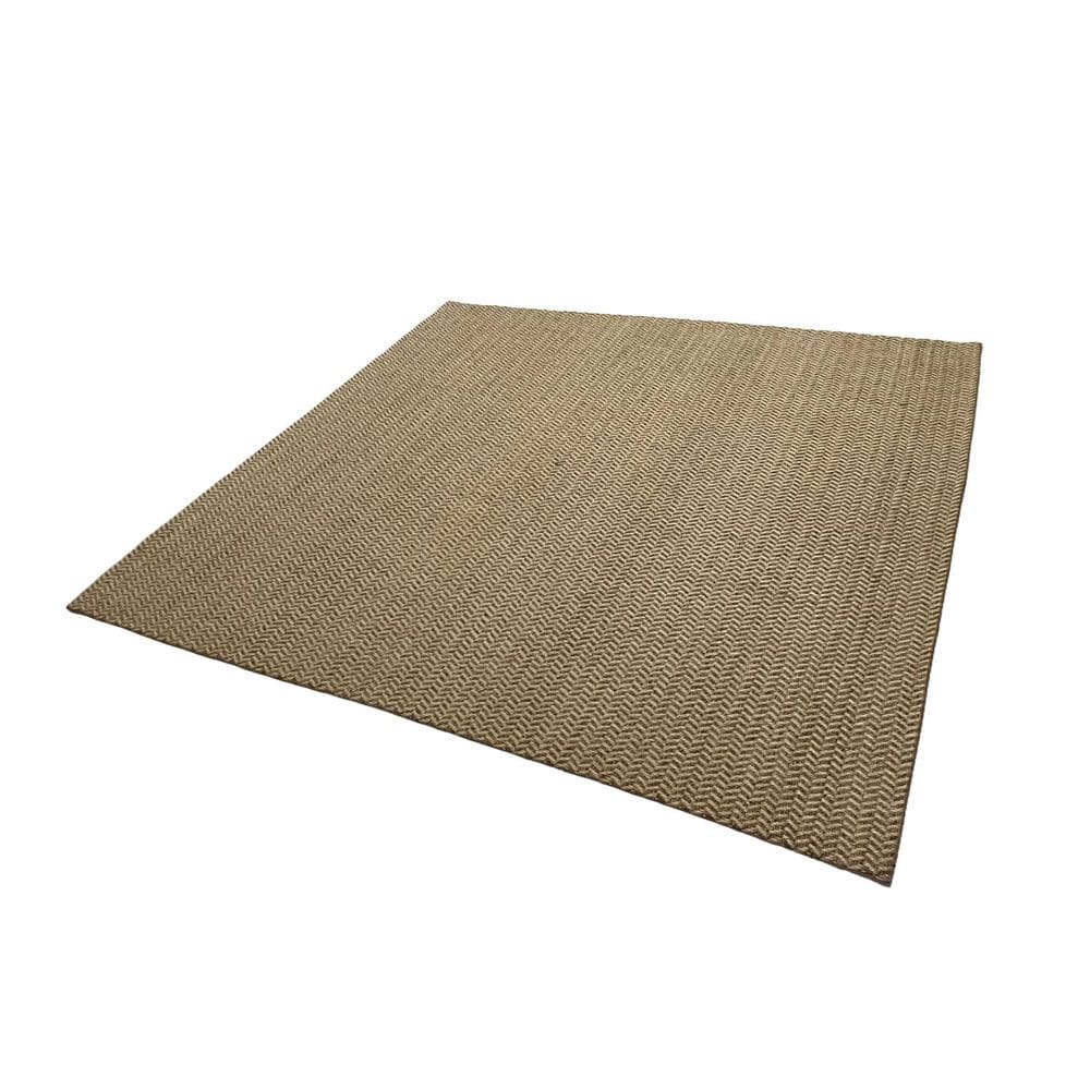 Tapete Sisal Mandacaru Liso 150cm X 200cm Glamour Marrom / Bege