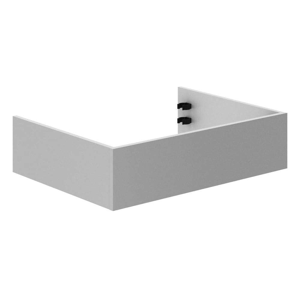 Conjunto Rodapé 17cm X 70cm Mdf Cz3334 Branco