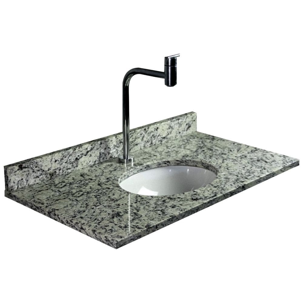 Lavatório com a Cuba de Louça Oval Granitos Generali