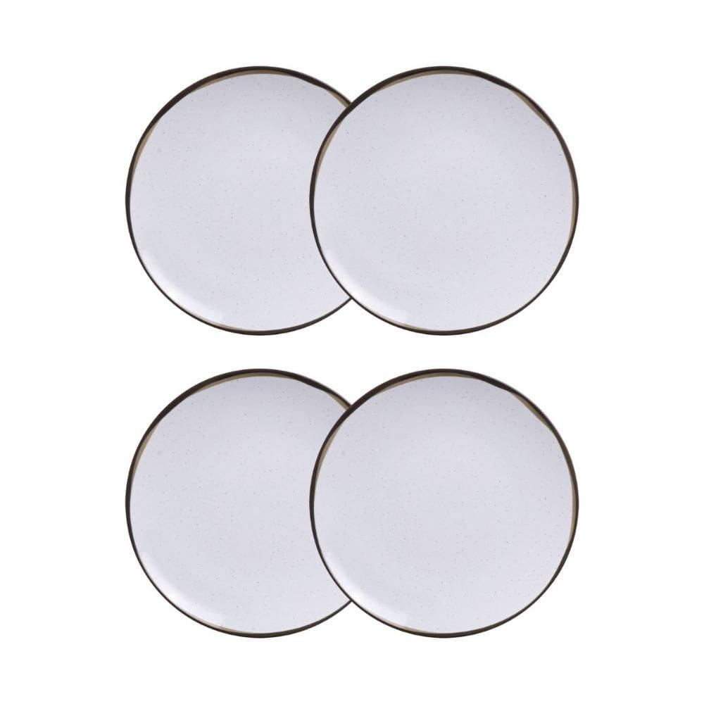 Conjunto 4 Pratos Sobremesa 19cm Canyon Porcelana Tramontina