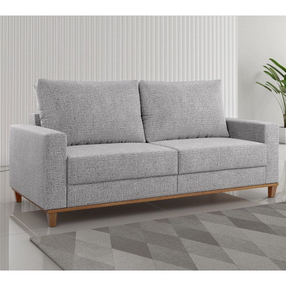 Sofá Living 3 Lugares 180cm Linhão Livia Nanquin