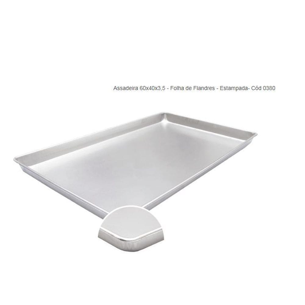 Assadeira De Confeiteiro Retangular Imeca 60 X 40