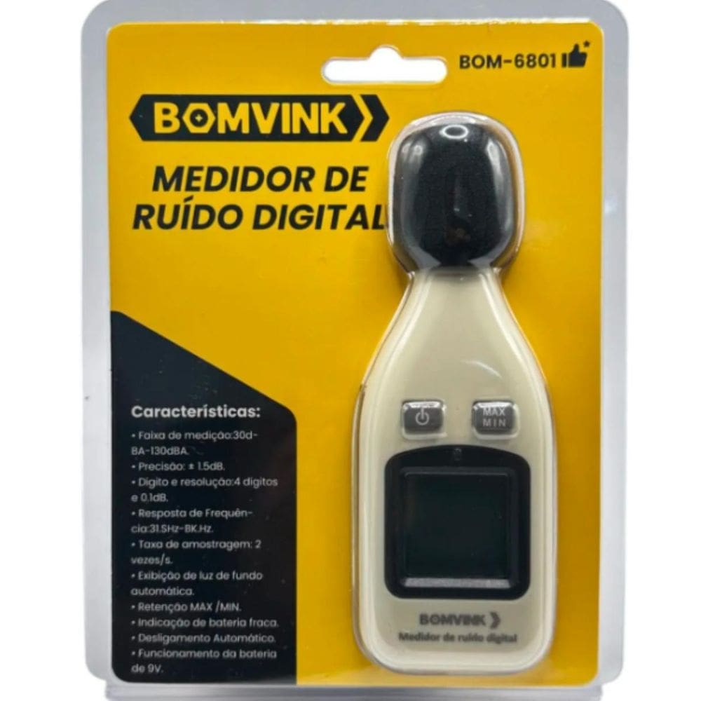 Decibelímetro Digital Profissional Medidor De Som E Ruído