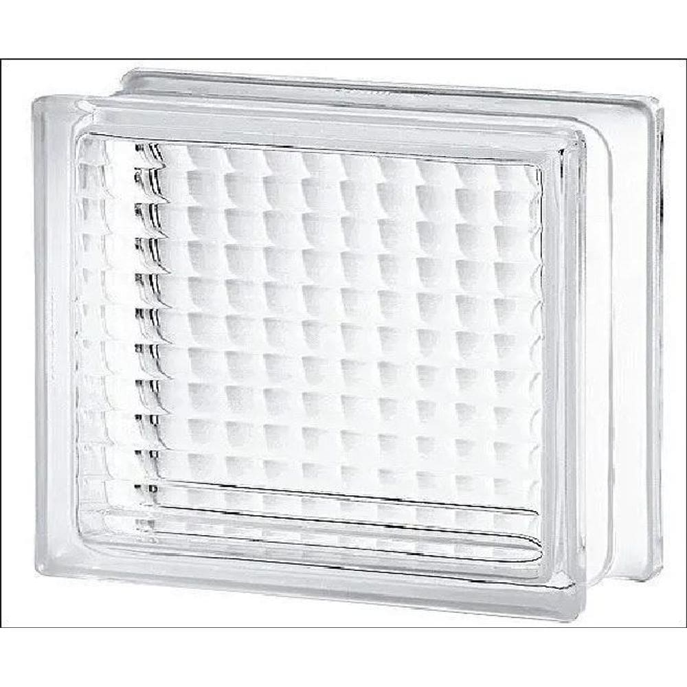 Bloco De Vidro Canelado 19X19X8Cm - Cross Small