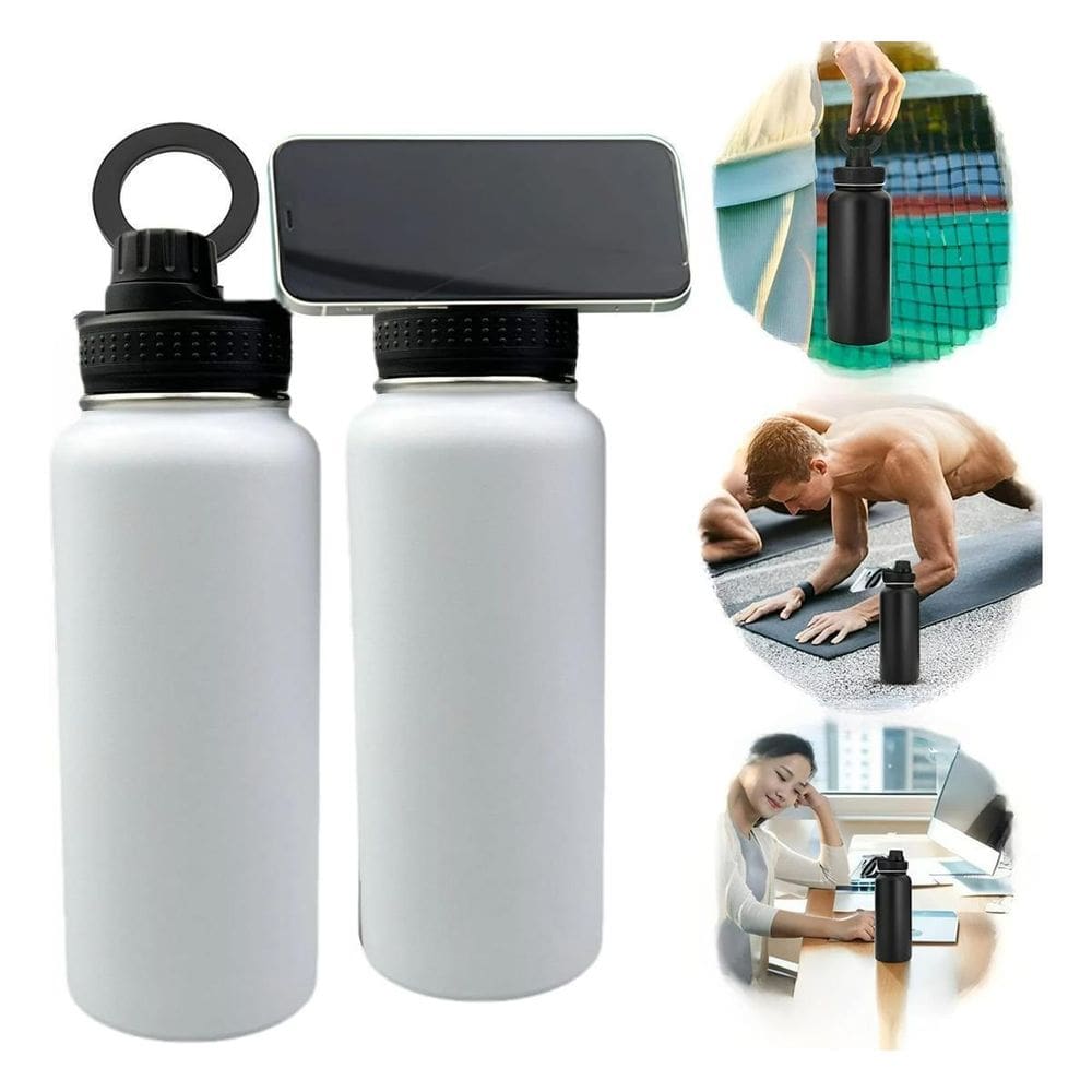 Garrafa Térmica Parede Dupla Vacuo 950Ml Suporte Celular