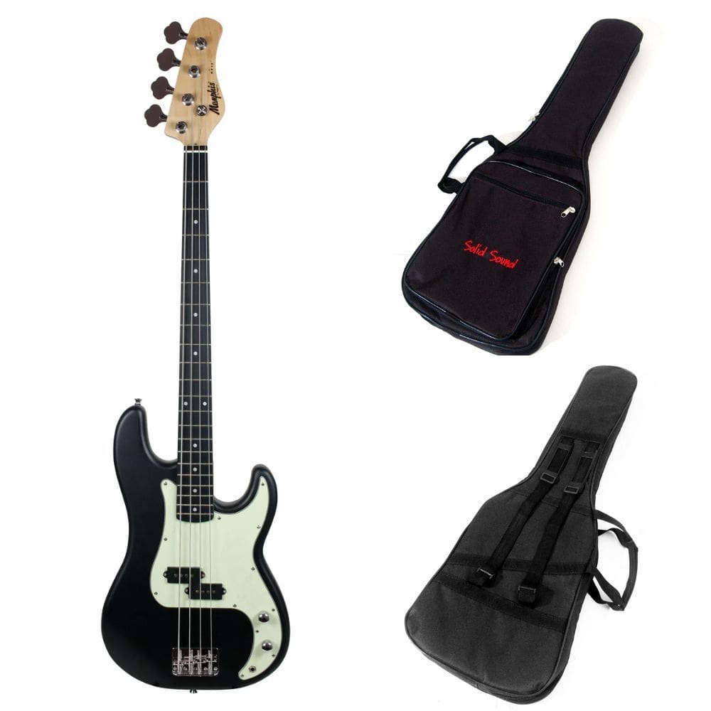 Kit Contrabaixo Memphis Tagima MB40 BKS Preto Fosco + Capa