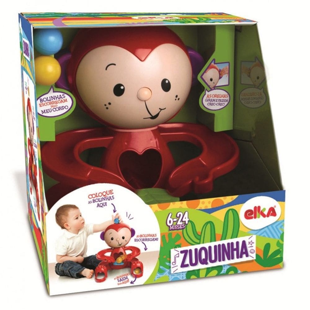 Brinquedo para Bebe Zuquinha Escorrega Bolinha