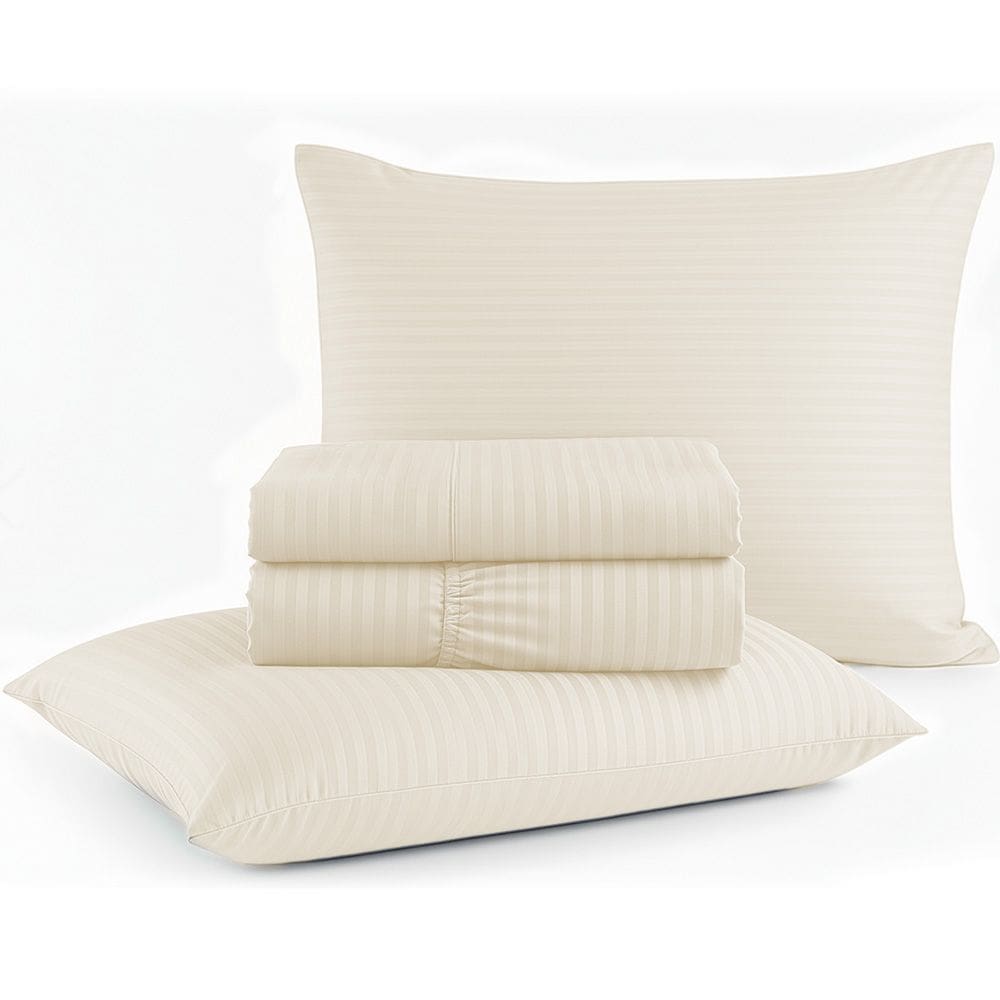 Jogo de Cama Queen 4 peças Micropercal Acetinado Bf Colchões