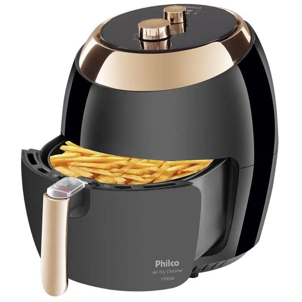 Fritadeira Air Fryer Philco 5,5L Chrome Philco Pfr02Pc