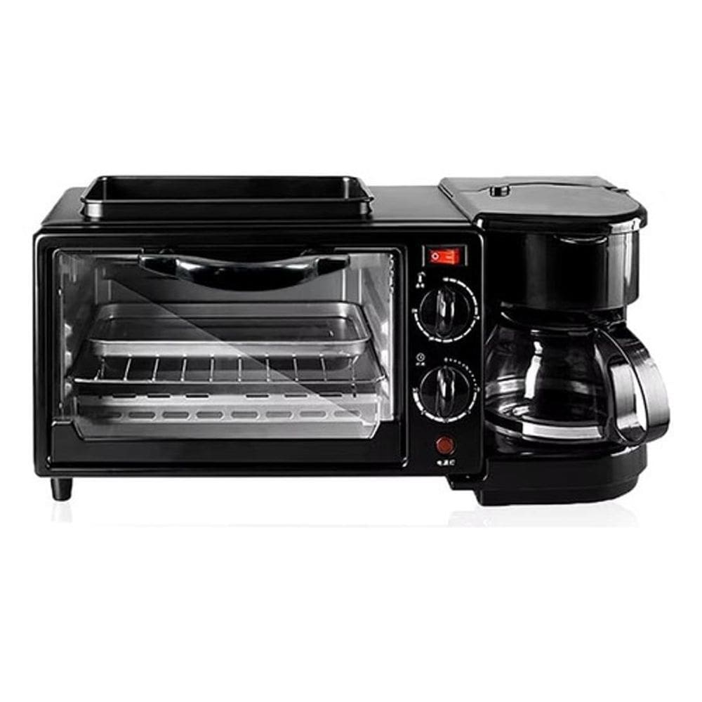 Máquina Café Da Manhã 3 Em 1 Forno Frigideira Cafeteira 110V