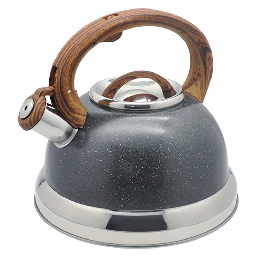 Chaleira Inox Apito Brinox Indução Roma Granito 2,7L