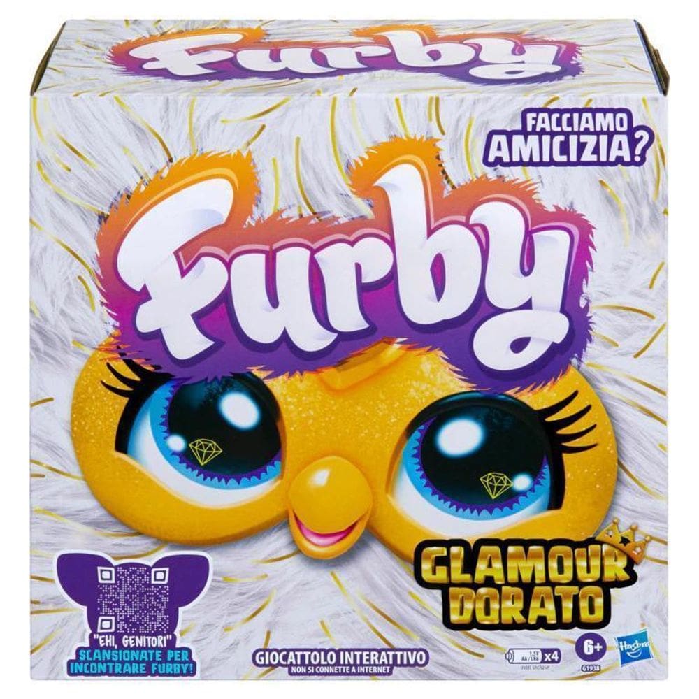 Brinquedo Pelúcia Eletrônico Furby Golden Glam Hasbro G1938