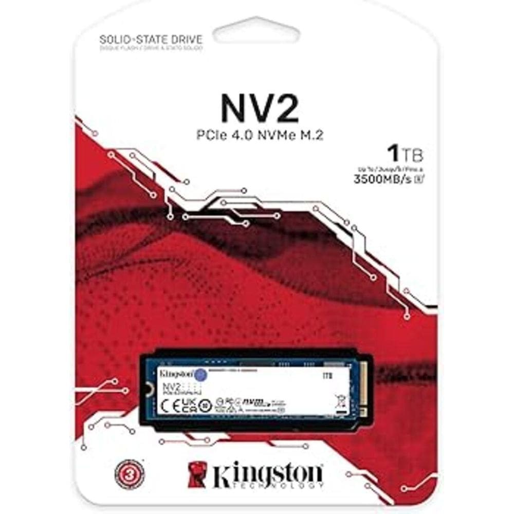 Ssd M.2 Nvme 4.0 1Tb Kingston Nv3 Formato 2280 Gen 4X4