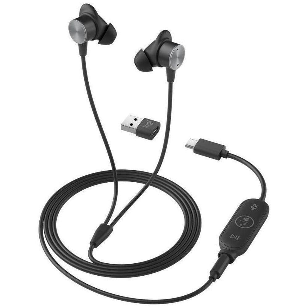 Fone Ouvido Logitech Zone Wired Earbuds Uc 981-001012