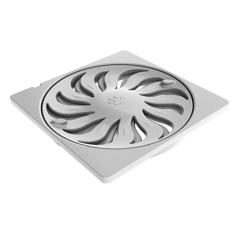 Ralo Grelha Abre e Fecha Quadrada Branca DN100 - 27505716 - TIGRE