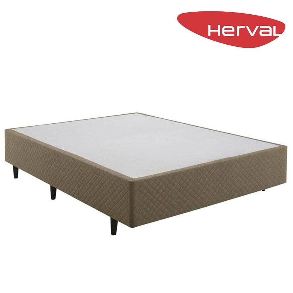 Base Cama Box Casal Herval Hórus 39x138x188 cm, Bege