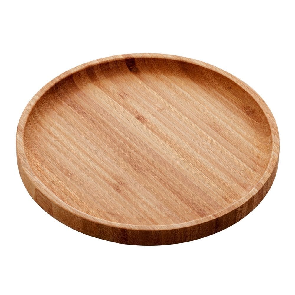 Mini Bandeja Redonda em Bambu Round 20x1,5cm Lyor