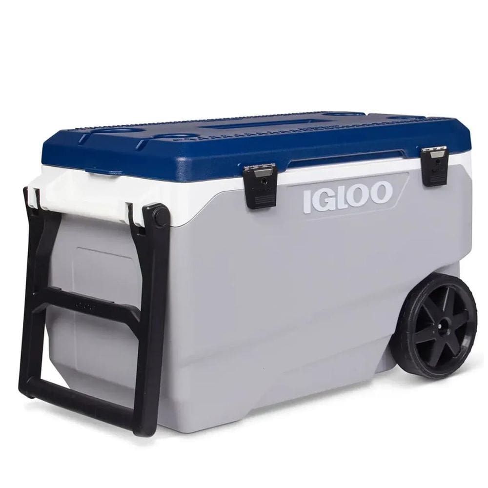Caixa Térmica Cinza Com Rodas 85 Litros Igloo 290458 Kala