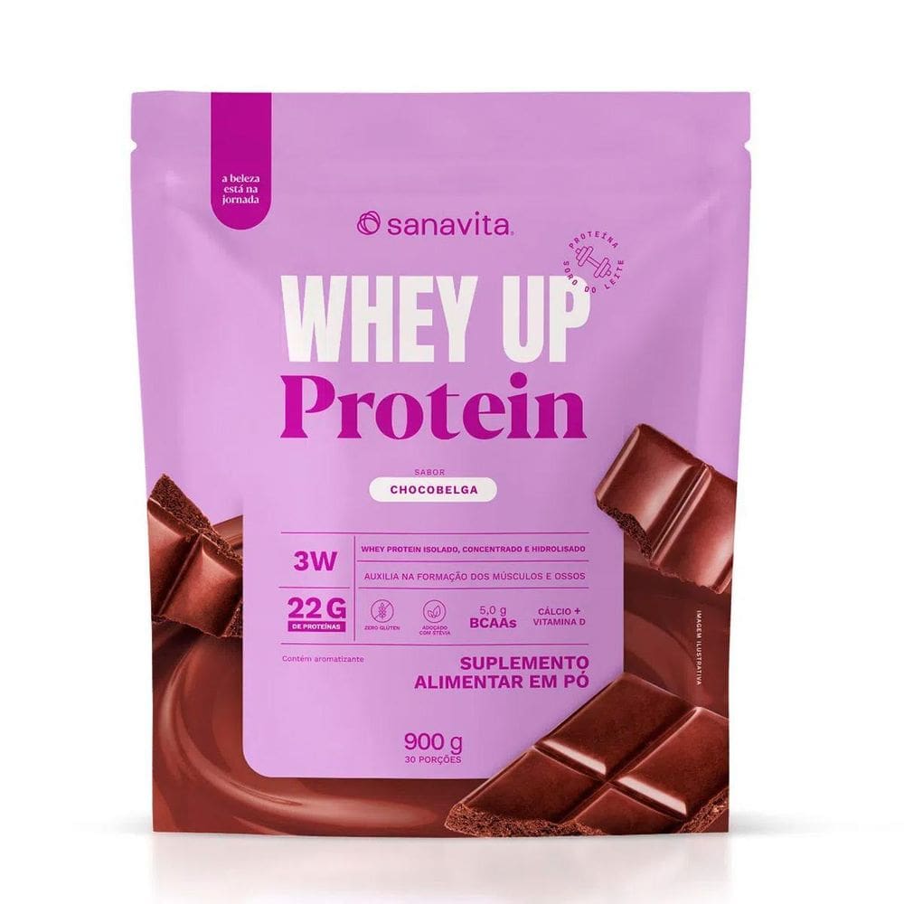 Whey Up Protein Chocolate Belga - Sanavita- 840G