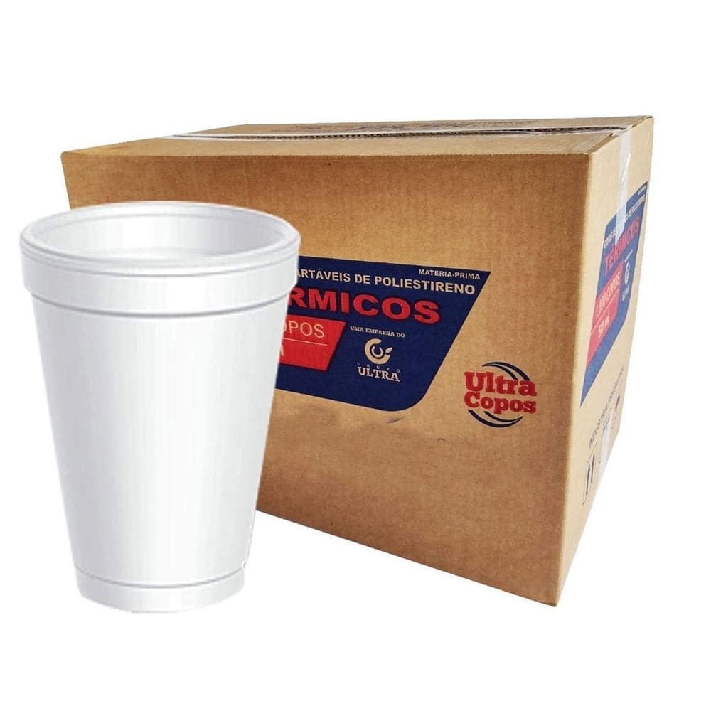 Copo De Isopor 300Ml Térmico 500 Unid Descartavel Café Ultra