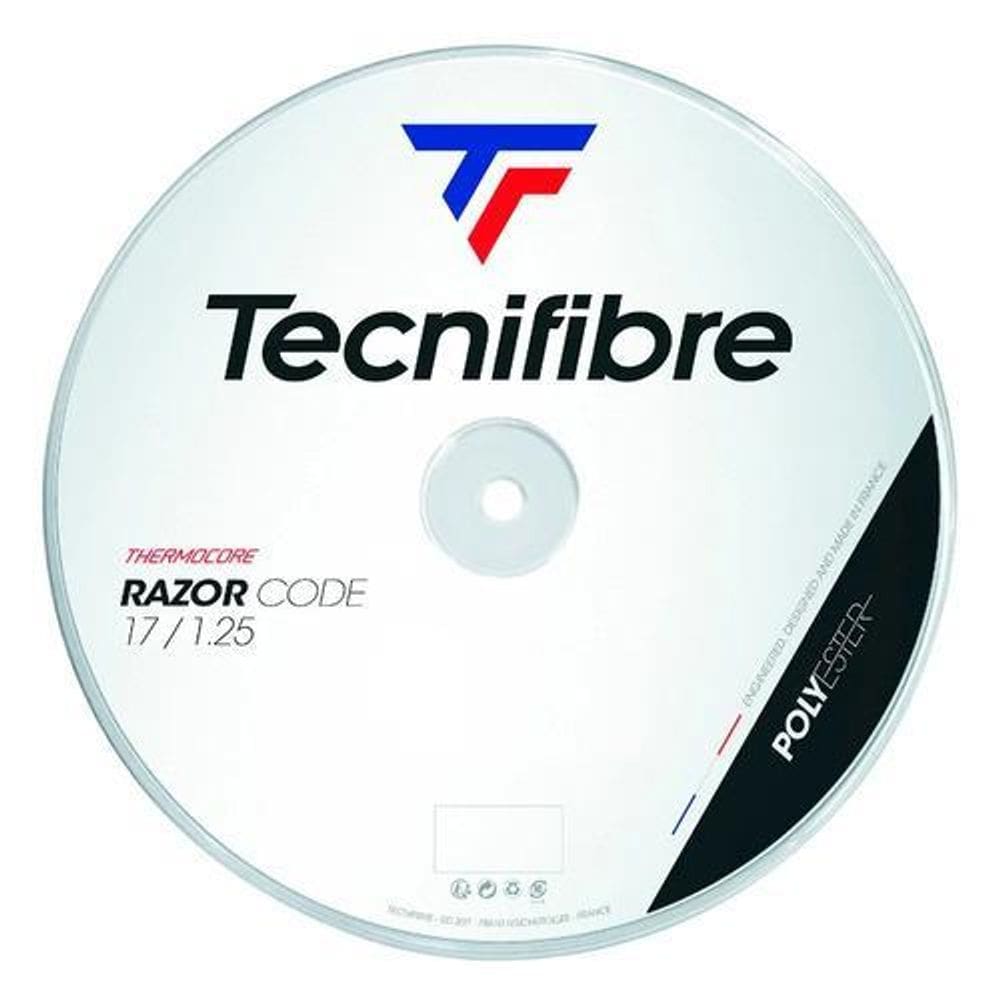Corda Tecnifibre Razor Code 1,25 Preta - Rolo C/200 Metros