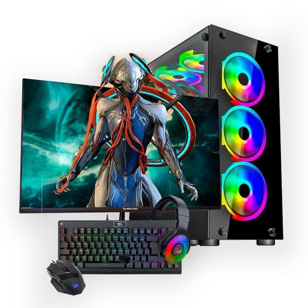 Pc Game Ryzen A8 9600 32Gb Ddr4 + Kit Gamer Completo + Wifi