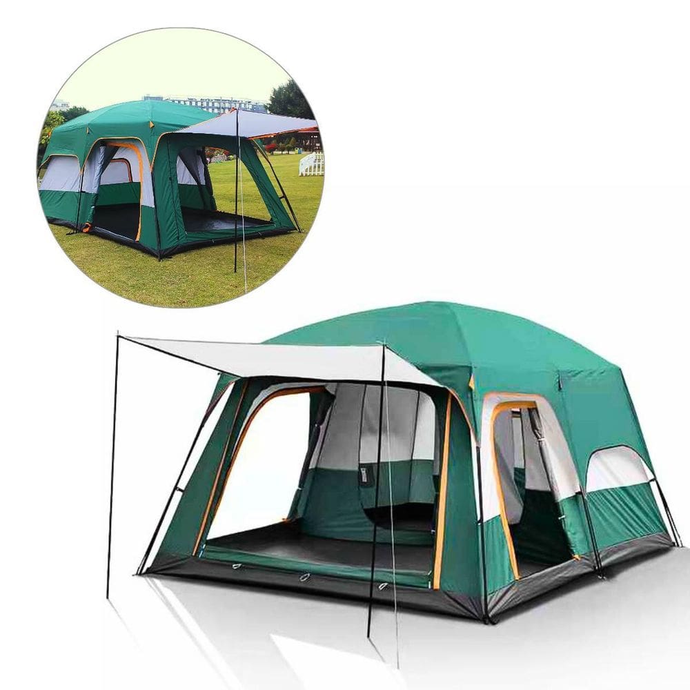 Barraca Camping Grande Impermeável 9-12 Pessoas Acampamento