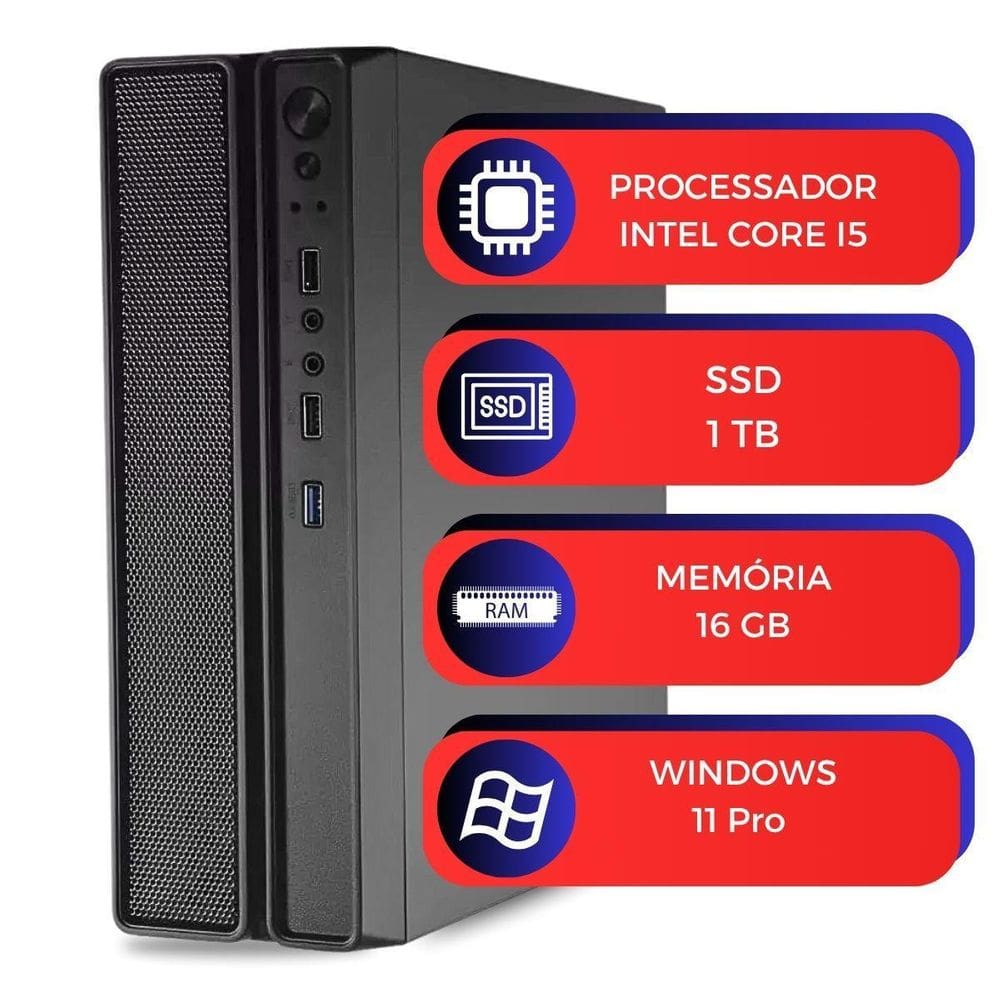 Computador Slimdesk Multipc I5 16Gb Ssd 1 Tb Win11 Pro