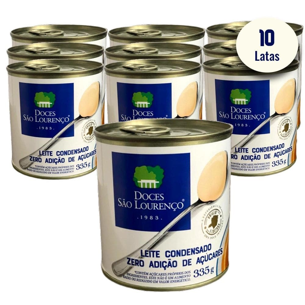 Leite Condensado Diet São Lourenco 335G  10 Latas