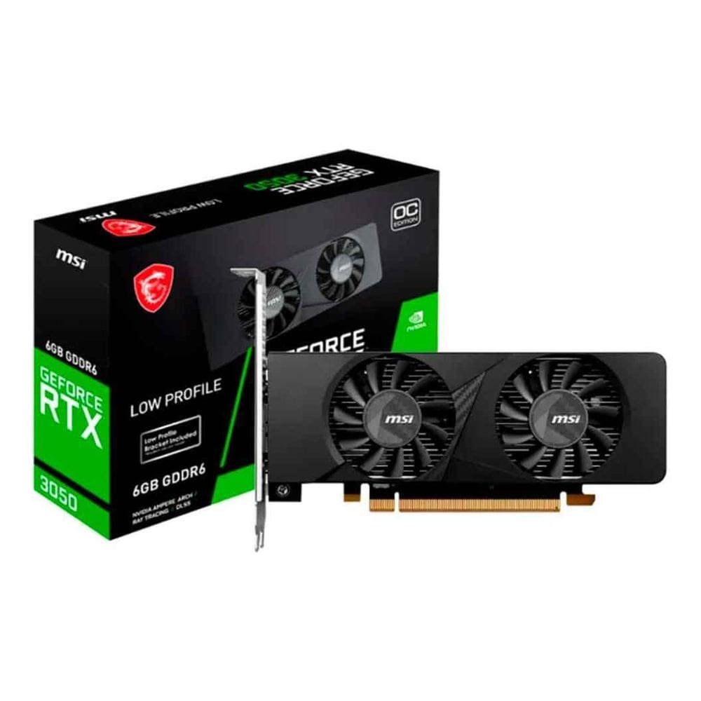Placa De Vídeo Msi Geforce Rtx 3050 Low Profile 6Gb Gddr6