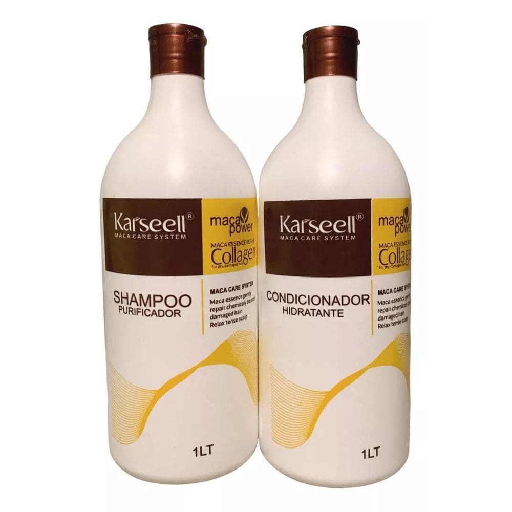 Kit Shampoo E Condicionador Karseell Collagen Hidratação 1L
