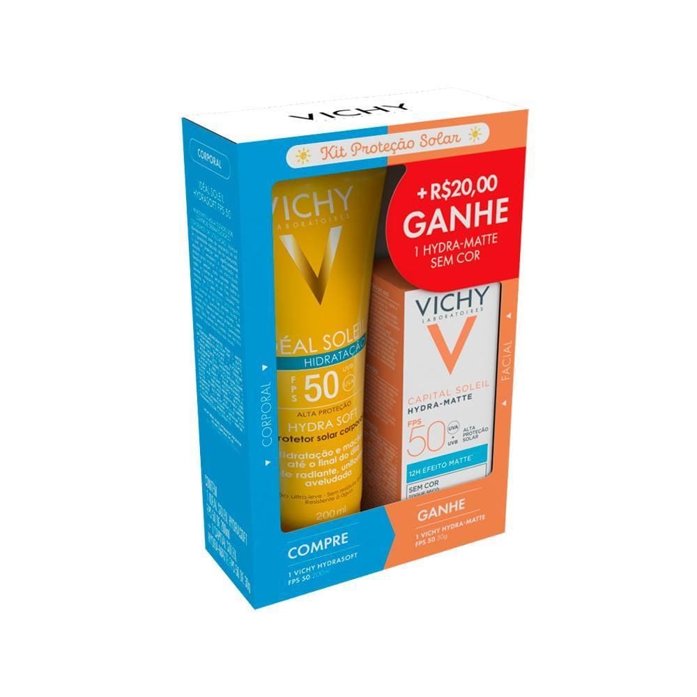 Kit Vichy Prot Sol Fps50 200Ml E Prot Sol Fac Sem Cor Fps50