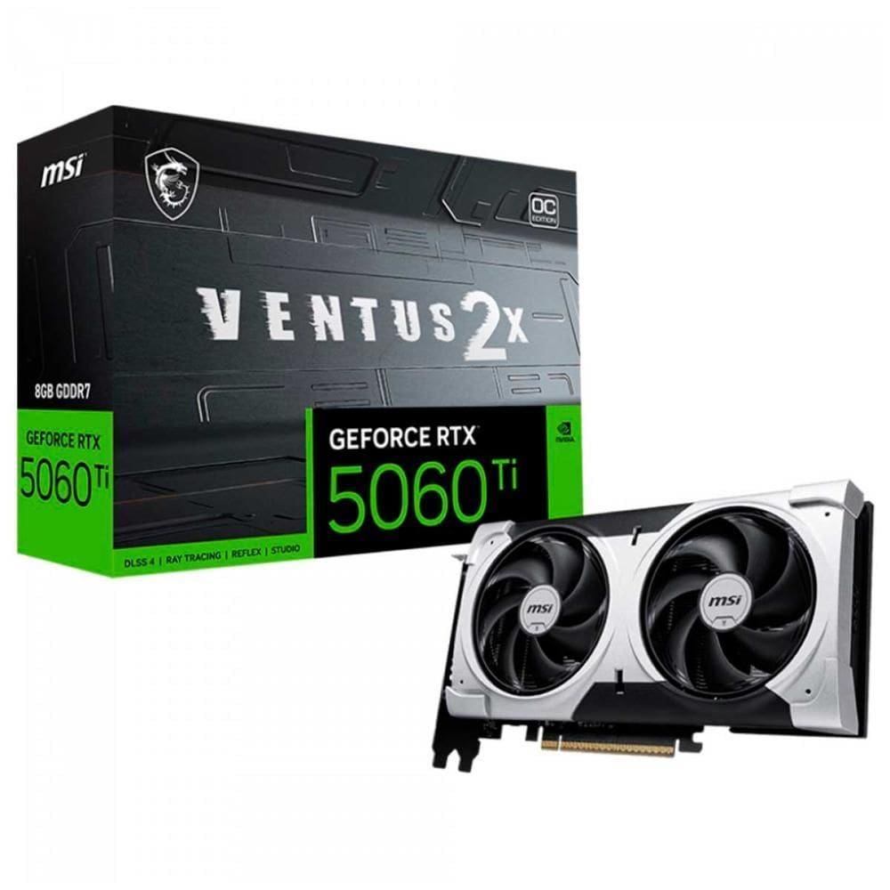 Placa De Vídeo Geforce Rtx 5060Ti 8Gb Gddr7 128Bits - Msi