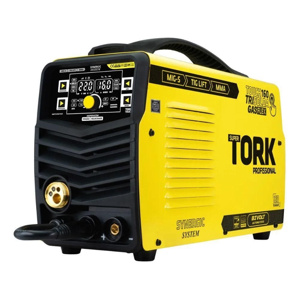 Maquina Solda Inversora Trisolda Mig Gás Flex 160A Tork 5Kg