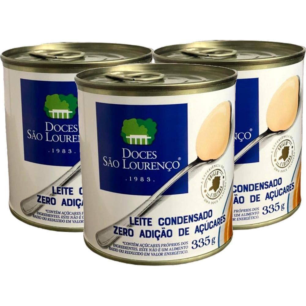 Leite Condensado Diet São Lourenco 335G  3 Latas
