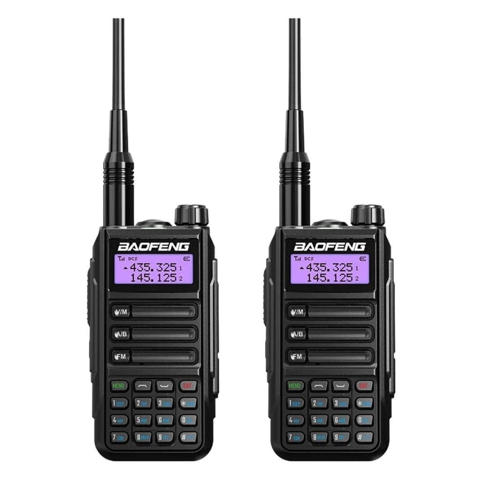 Kit 2 Radios Comunicador Baofeng UV16 Walk Talk Longo Alcance Dual Band a Prova d’água