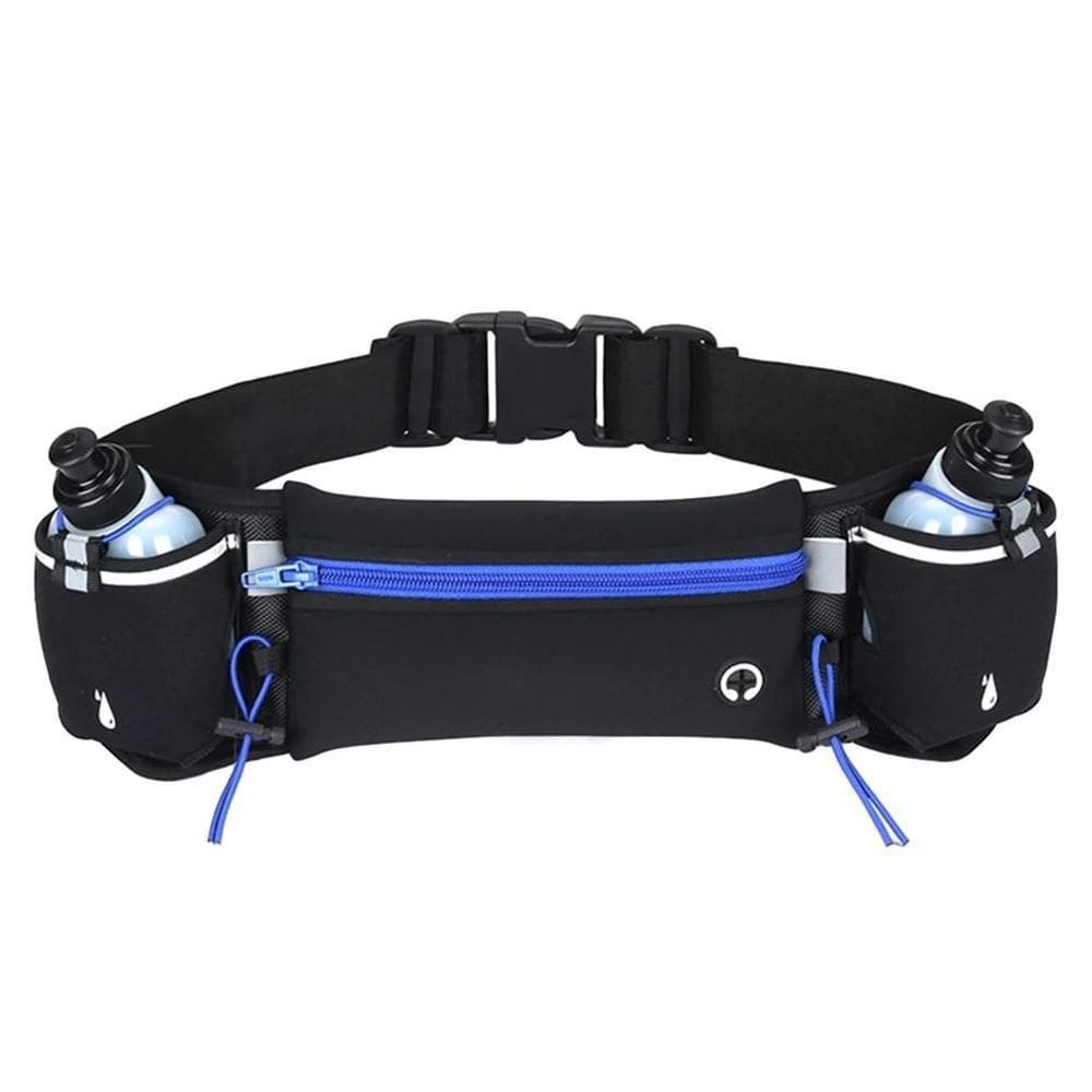 Cinto De Hidratação Corrida Running Com 2 Garrafas E Pochete