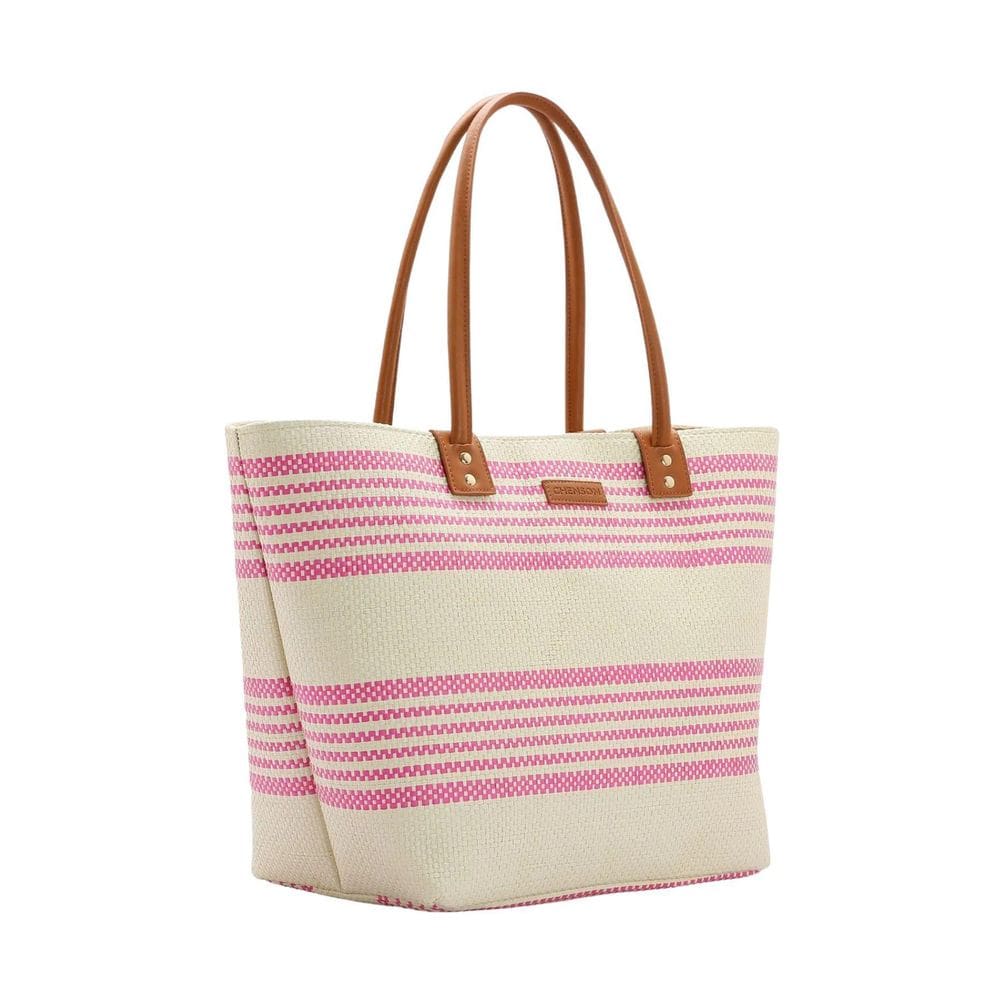 Bolsa Ombro Feminina Palha Chenson 3184581 - Pink
