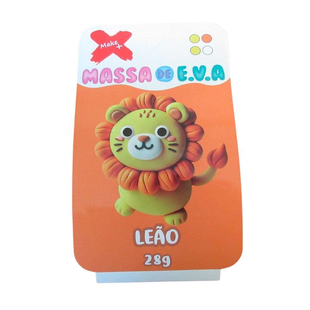 Massa de EVA em pote 28g 4 cores Leão - Gatte