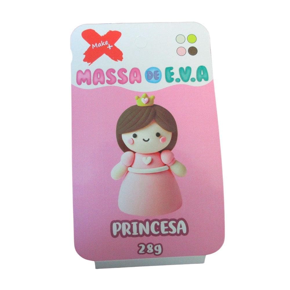 Massa de EVA em pote 28g 4 cores Princesa - Gatte