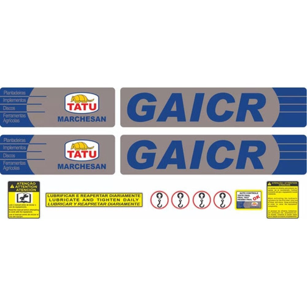 Kit Adesivo Tatu Marchesan Gaicr