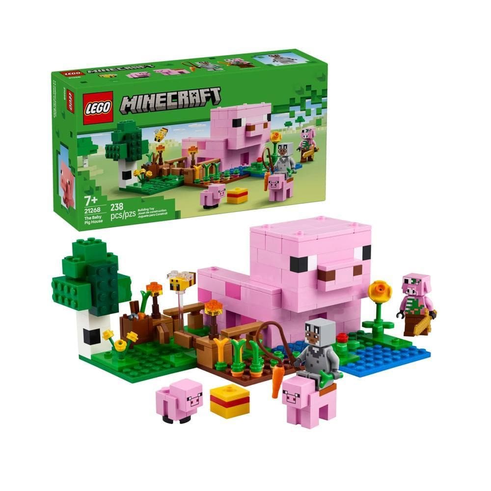 Lego Minecraft A Casa Do Porquinho 21268 - 238 Peças