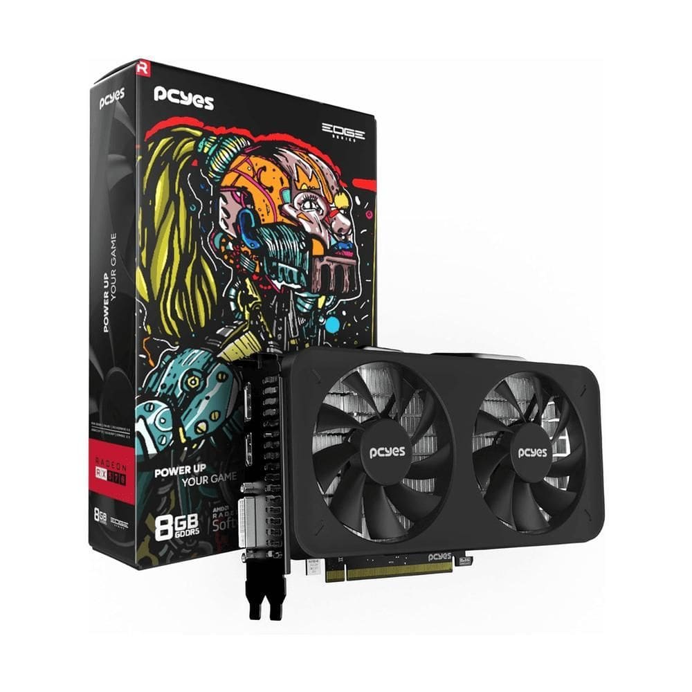 Placa De Vídeo Amd Radeon Geforce Rx 570 Gddr5 8Gb Pcyes